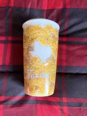 2016 Starbucks Ceramic Traveler Cup Tumbler TEXAS Yellow Rose 10oz NWT Brand New - Sold on eBay Nov, 24th 2019 for $19.99