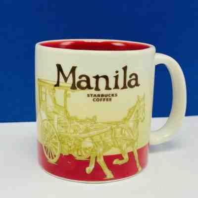 Starbucks coffee mug cup global icon city collector espresso shot Manila horses - Sold on eBay Nov, 24th 2019 for $15.91