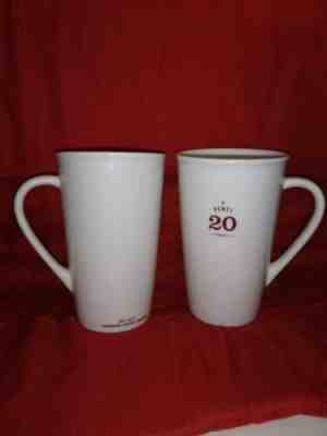 Starbucks Mug Venti Set Of 2 White 2010 20 Oz Large  - Sold on eBay Nov, 24th 2019 for $30.00