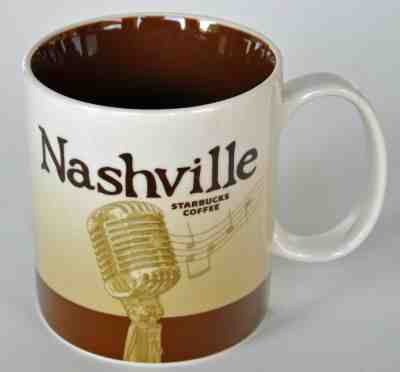 Starbucks NASHVILLE Tennessee Microphone 16 oz Coffee Mug ICON 2011 Display_only - Sold on eBay Nov, 24th 2019 for $17.95