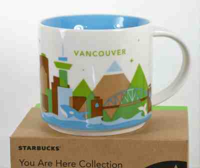 New Starbucks Mug VANCOUVER City You Are Here Collection Coffee Cup Canada - Sold on eBay Nov, 24th 2019 for $37.95