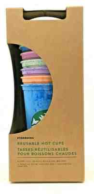 RARE 2019 Starbucks Reusable HOT cups NOT COLOR CHANGING 6 cups total - NEW! - Sold on eBay Nov, 24th 2019 for $38.00
