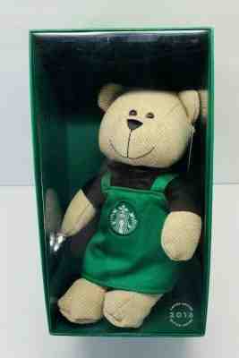 New Limited Edition Starbucks Bearista Boy Bear 2016 10-1/2" Green Apron Barista - Sold on eBay Nov, 24th 2019 for $24.49
