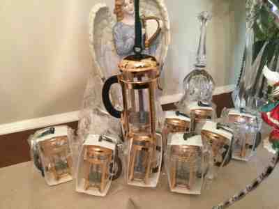 Starbucks Lot of 11 Coffee Press Copper Gold Christmas Decor Ornament Collection - Sold on eBay Nov, 24th 2019 for $125.00