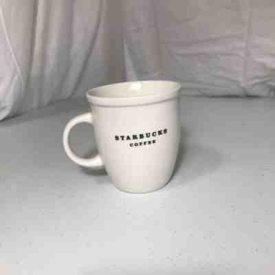Rare STARBUCKS Coffee WHITE Logo ABBEY Mug Cup 35th Anniversary 2006 - Sold on eBay Nov, 24th 2019 for $16.99