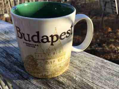 Original Starbucks Coffee Mug 16 oz Global icon.BUDAPEST, HUNGARY Series 2016 - Sold on eBay Nov, 24th 2019 for $45.00
