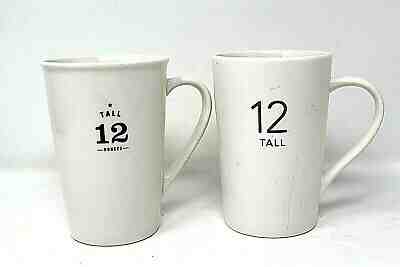 Starbucks 2010 & 2011 Coffee 12 Tall 12oz  Mugs Cup *Set of 2* 1 Matte 1 Glazed - Sold on eBay Nov, 24th 2019 for $29.99