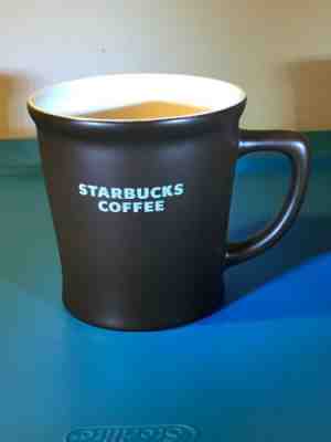 STARBUCKS 2008 Brown Abbey Advertising Jumbo Coffee 16 oz Mug/Cup Pre-owned - Sold on eBay Nov, 24th 2019 for $16.99