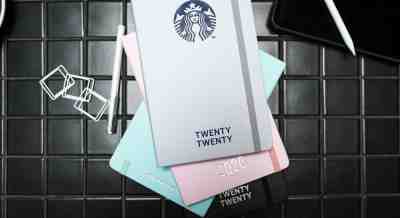 NEW 2020 Starbucks Singapore Moleskine Twenty Twenty Hard Cover Pastel Planner - Sold on eBay Nov, 24th 2019 for $28.90