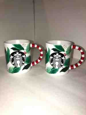 2019 Starbucks Christmas Candy Cane Coffee Mug 12 oz New Ltd. Edition Lot Of 2 - Sold on eBay Nov, 24th 2019 for $34.99