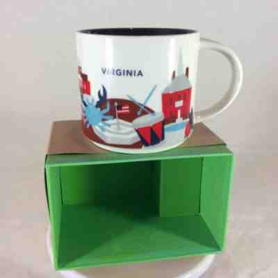 NEW IN BOX Starbucks You Are Here Mug State Of Virginia 14oz - Sold on eBay Nov, 24th 2019 for $18.88