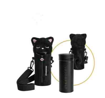 STARBUCKS CHINA 2019 Happy Halloween Black Kitten Thermos. Great Christmas gift - Sold on eBay Nov, 24th 2019 for $79.99