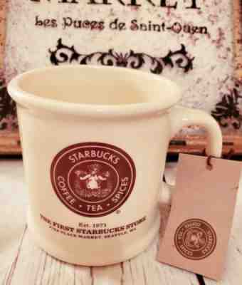 Starbucks Coffee Mug 2012 Made in USA First Starbucks Store NWT Original Logo  - Sold on eBay Nov, 23rd 2019 for $25.00