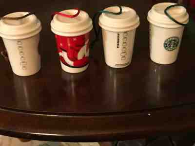 Starbucks Set of 4 Ornaments - 1971, 1992, 2011, & Holiday 2011 New Original Pkg - Sold on eBay Nov, 23rd 2019 for $15.90