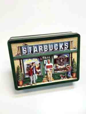STARBUCKS Coffee Large Cookie Tin Vintage 1999 - 3D Lid First Store Seattle 1971 - Sold on eBay Nov, 23rd 2019 for $17.77