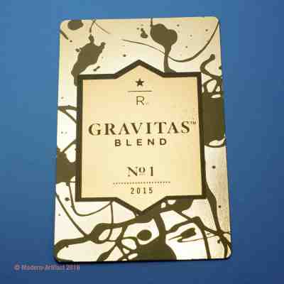Rare Early- 2015  Starbucks Reserve  GRAVITAS BLEND No.1  Coffee Taster Card - Sold on eBay Nov, 23rd 2019 for $26.95