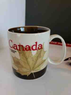 Starbucks Canada Mug Collectors Series 16oz Ceramic Maple Leaf 2012 - Sold on eBay Nov, 23rd 2019 for $25.00