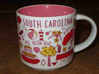 New STARBUCKS Been There Series SOUTH CAROLINA State 14 oz Coffee Cup MUG  - Sold on eBay Nov, 23rd 2019 for $16.59