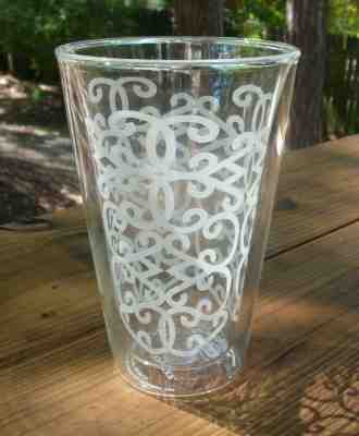 RARE 2013 Starbucks Coffee Double Wall Glass Tumbler 16oz - Sold on eBay Nov, 23rd 2019 for $18.00