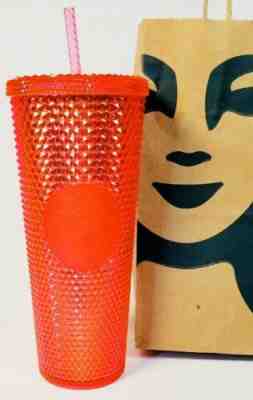 Starbucks Neon Pink Studded Cold Cup Tumbler WINTER HOLIDAY LIMITED EDITION 2019 - Sold on eBay Nov, 23rd 2019 for $34.99