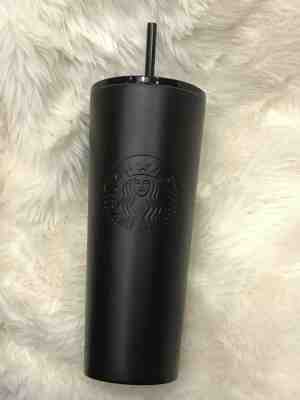 STARBUCKS 2018 Matte Black Stainless Steel Tumbler 24 oz. NEW  - Sold on eBay Nov, 23rd 2019 for $39.95