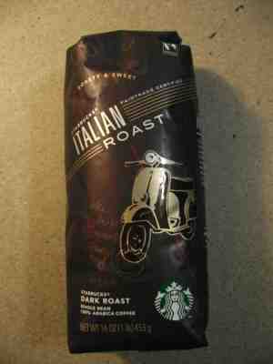 Starbucks Dark Roast ITALIAN ( 16 oz / 1 lb ) 6/19. Whole bean coffee. F - Sold on eBay Nov, 23rd 2019 for $15.00