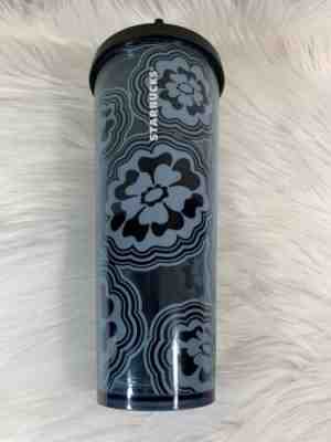 Starbucks Venti Plastic Floral Tumbler Blue 24 Oz - Sold on eBay Nov, 23rd 2019 for $20.50