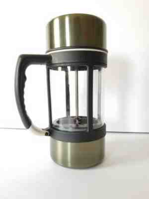 Starbucks Coffee Barista 2004 French Press Travel Mug Clip 24oz Stainless Steel - Sold on eBay Nov, 23rd 2019 for $18.95