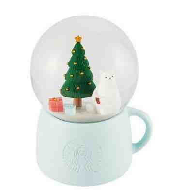 Starbucks Korea 2019 Holiday White Snow Globe - Sold on eBay Nov, 23rd 2019 for $45.00