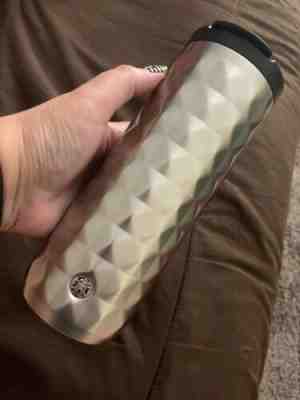 Starbucks Silver Studded Stainless Steel Vacuum insulated Tumbler 16 Oz 2019.New - Sold on eBay Nov, 23rd 2019 for $22.00