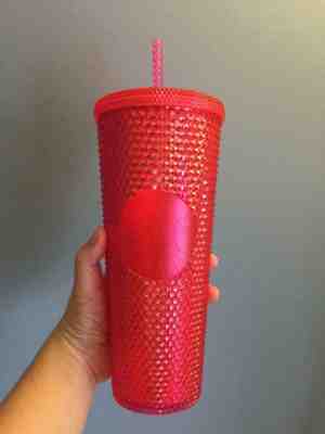 Starbucks Hot Pink Studded Tumbler Cup Venti Xmas 2019 Limited Edition  - Sold on eBay Nov, 23rd 2019 for $60.00