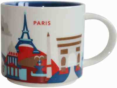 Starbucks YAH You Are Here Coffee Mug - PARIS France rare cup 14 oz - Sold on eBay Nov, 22nd 2019 for $21.99