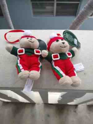 2 Starbucks Bearista Bear Ornament 2019 Plush Winter Suit - Limted Edition - Sold on eBay Nov, 22nd 2019 for $23.00