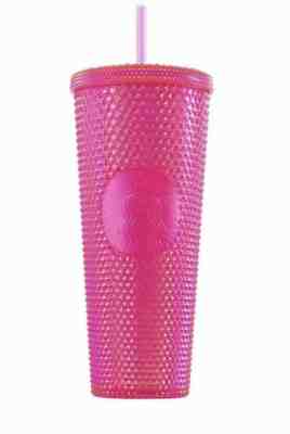 Brand New Starbucks 2019 Pink Studded Holiday Tumbler 24oz Venti - Sold on eBay Nov, 22nd 2019 for $26.00