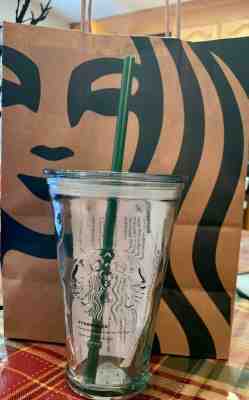 ???? Starbucks NEW 2019 16oz. Recycled Green Glass Tumbler Cold Cup Mug ???? - Sold on eBay Nov, 22nd 2019 for $30.39