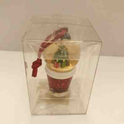 Starbucks Snow Globe Coffee Cup Christmas Ornament 2007 New Old Stock - Sold on eBay Nov, 22nd 2019 for $22.00