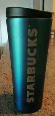 Starbucks  Stainless Steel Green Fade to Blue Tumbler 12 fl Oz 2016 Flip Lid - Sold on eBay Nov, 22nd 2019 for $19.94
