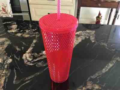 HTF - Starbucks Tumbler Iridescent Rose Gold Pink Studded Cold Cup 24 Oz 2019 - Sold on eBay Nov, 22nd 2019 for $18.50