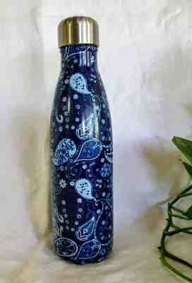 Starbucks S’Well Liberty London Fabrics Blue Paisley 17 ounces, Brand New - Sold on eBay Nov, 22nd 2019 for $35.00