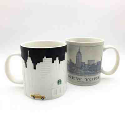 Lot of TWO Starbucks NEW YORK CITY Collectible Coffee Mugs 2012 - Sold on eBay Nov, 22nd 2019 for $19.99