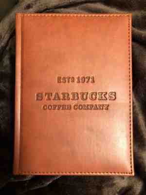 Starbucks Lined Journal  with leather cover Brand New - Sold on eBay Nov, 21st 2019 for $32.50