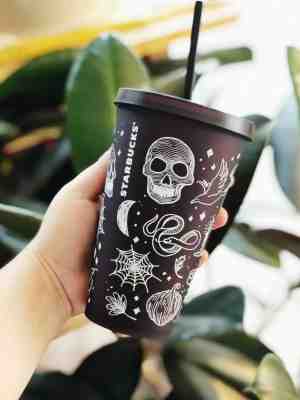 Starbucks Halloween 2019 Skull 16 Oz Tumbler Cup Purple Black NEW Hard To Find - Sold on eBay Nov, 21st 2019 for $55.00