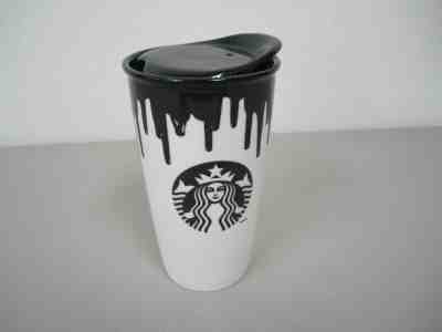 Starbucks 2014 12 oz. Traveler / Tumbler - Band of Outsiders - White and Black - Sold on eBay Nov, 21st 2019 for $29.99