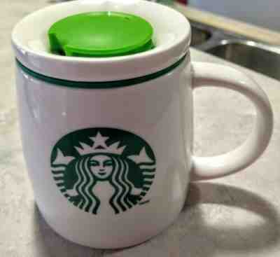 Starbucks 2011 3 Piece Coffee Cup Lid Mermaid White Travel Mug Wide Bottom  - Sold on eBay Nov, 21st 2019 for $17.47