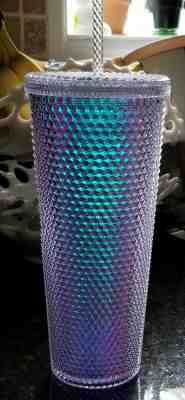 RAINBOW STARBUCKS IRIDESCENT STUDDED COLD CUP UNICORN TUMBLER GLITTER NEW 2018 - Sold on eBay Nov, 25th 2019 for $120.00