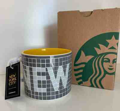 Starbucks Coffee New York City Collection Mug Cup Subway Tile Wall 2019 NYC 12oz - Sold on eBay Nov, 25th 2019 for $21.00