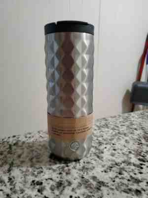 Starbucks Vacuum insulated Silver Studded Stainless Steel Tumbler 16 oz - Sold on eBay Nov, 25th 2019 for $30.00