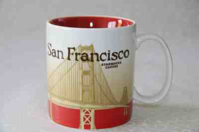 STARBUCKS 4 GLOBAL ICONS MUGS - SAN FRANCISCO + NEW YORK + HOUSTON + ENGLAND - Sold on eBay Nov, 25th 2019 for $66.00