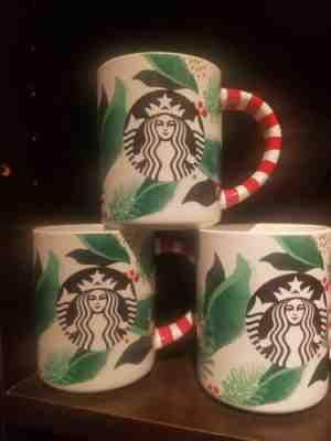 NEW 2019 Starbucks Christmas Mug Siren Red Striped Handle CHEAP! - Sold on eBay Nov, 25th 2019 for $25.00