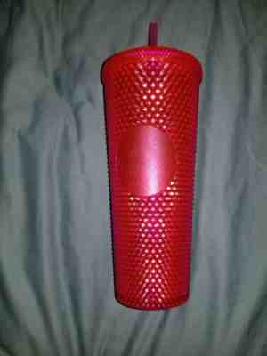 Holiday 2019 Starbucks Hot Pink Spiked Studded Tumbler Cold Cup Xmas Venti  - Sold on eBay Nov, 25th 2019 for $28.99